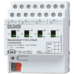 Control unit 1 to 10 V, 4-gang