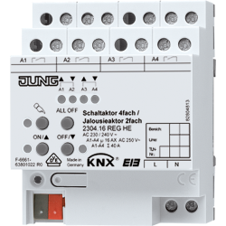 Switch actuator, 4-gang / blinds act.