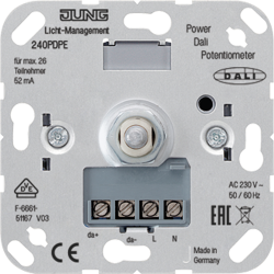 Power DALI potentiometer insert