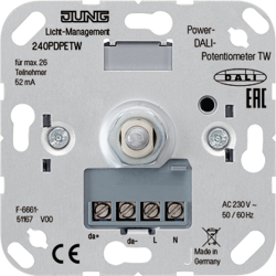 Power DALI potentiometer insert