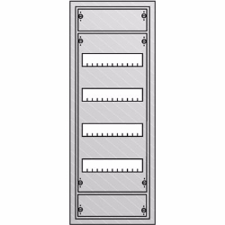 AT51R4 Distribution board 4R with door