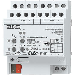 LED universal dimming actuator, 2-gang