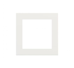 Square plastic frame Form Ice White