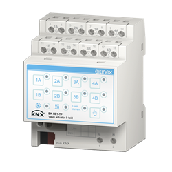 Actuator / controller 8-fold for electrothermal valve drives