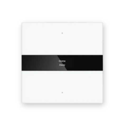 Honeywell KNX PB GL 2BT - KNX Push Button 2Fold in White Glass Finish and Black Glass Finish