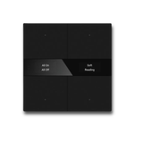 Honeywell KNX PB GL 4BT - KNX Push Button 4Fold in White Glass Finish and Black Glass Finish