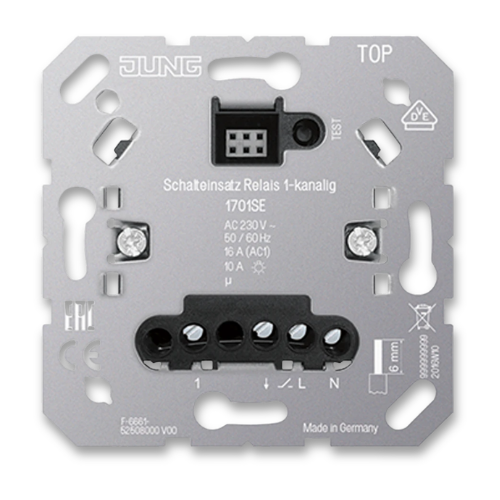 JUNG HOME 1701SE Relay Switch Insert 1-Channel with Satellite Input
