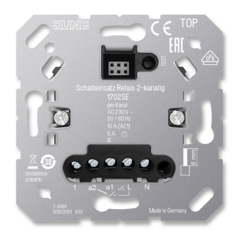 JUNG HOME 1702SE Relay Switch Insert 2-Channel