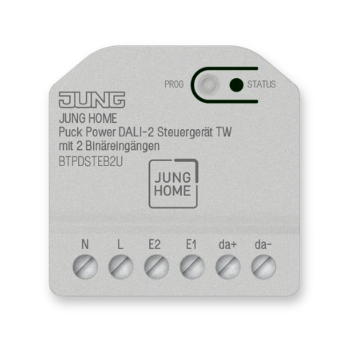 JUNG HOME BTPDSTEB2U Puck Power DALI-2 Controller TW with 2 Binary Inputs
