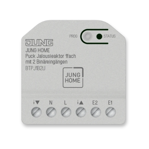 JUNG HOME BTPJ1B2U Puck Blinds Actuator 1-Gang with 2 Binary Inputs