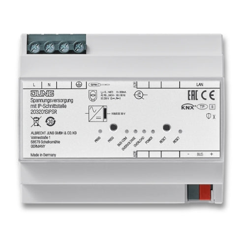 Jung 203201SIPSR Power Supply with IP Interface 320 mA