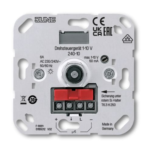 Jung 240-10 Rotary Controller 1-10 V with Switch Function