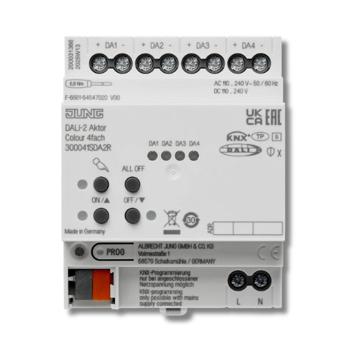 Jung 300041SDA2R KNX DALI-2 Actuator Colour 4-Gang Rail Mounting Device