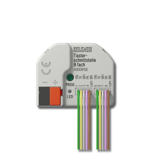 Jung 400081SE KNX Push-Button Interface 8-Gang