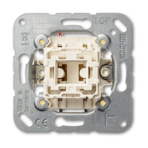 Jung 506EU 1-gang Switch Insert 10 AX 250 V~ 1-pole 2-way Without Claws