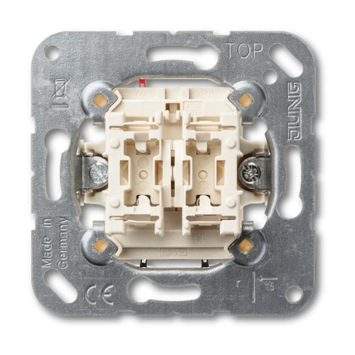 Jung 531-2USI 2-Gang Push-Button 2 x 1-Pole 1-Way NO Contact Separate Circuits 10 A 250 V