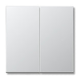 Jung AL102 Rocker F10 2-Gang LS Range Aluminium
