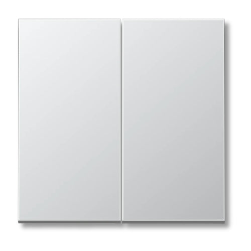 Jung AL102 Rocker F10 2-Gang LS Range Aluminium