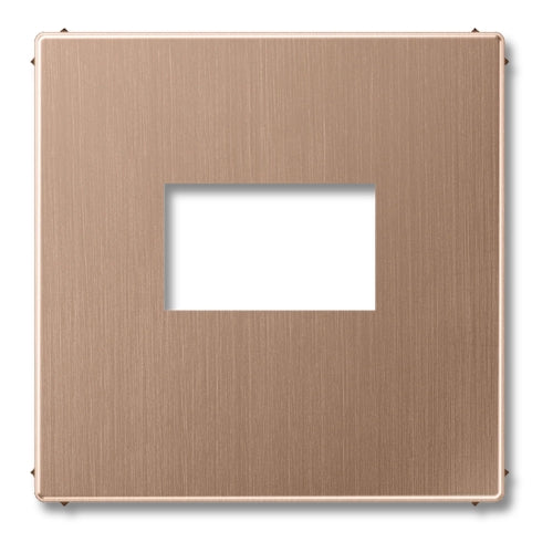 Jung BRG1969USB Centre Plate for USB Charger 1-Gang PVD-Coated LS Range Brushed Bronze Metal