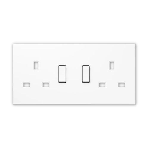 Jung BS2172WWPL Centre Plate for Socket Insert BS2172EINS and BS3172EINS Duroplastic LS Range White