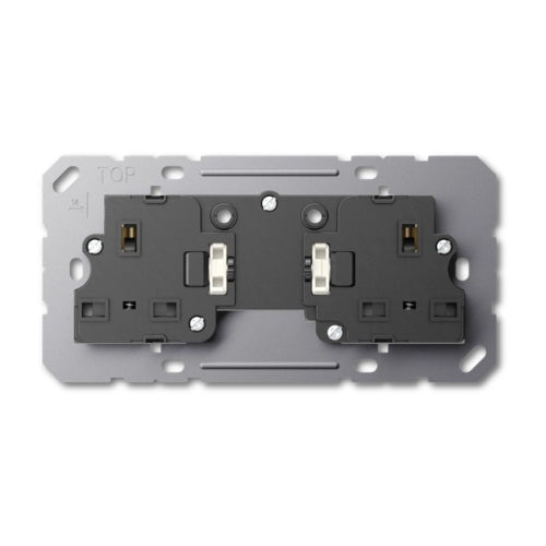 Jung BS3172EINS Switched Socket Insert 2-Gang Only for Frames LS982 British Standard 1363 Screw Terminals for Rectangular British Standard Wall Boxes