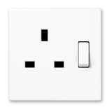 Jung LS3171 Switched Socket British Standard with Contact Protection LS Range in Ivory, White and Black