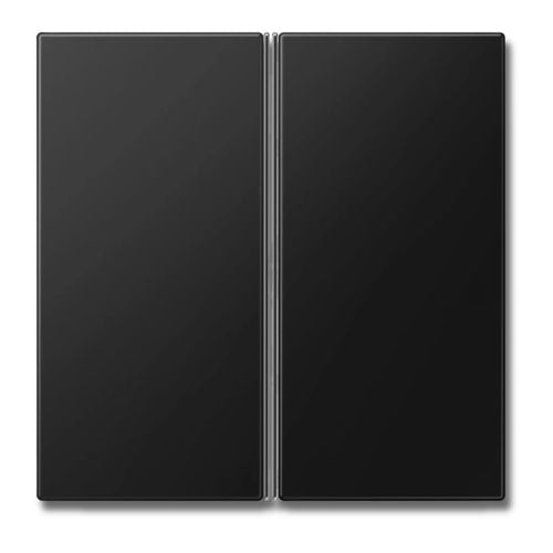 Jung LS402TSASWM Cover Kit F40 2-Gang Thermoplastic Lacquered LS Range Matt Graphite Black