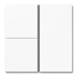 Jung LS403TSA Cover Kit F40 3-Gang Thermoplastic LS Range White