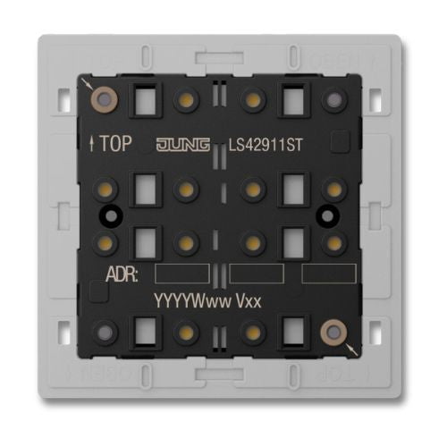 Jung LS42911ST KNX Universal Push-Button Module 1-Gang F40 LS Range