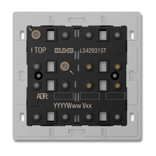 Jung LS42931ST KNX Universal Push-Button Module 3-Gang F40 LS Range