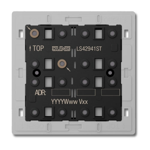 Jung LS42941ST KNX Universal Push-Button Module 4-Gang F40 LS Range