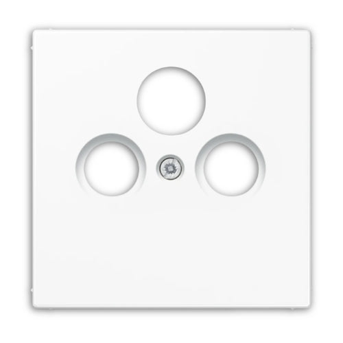 Jung LS990SATWW Centre Plate for SAT-TV-FM Sockets 1-Gang Thermoplastic LS Range White