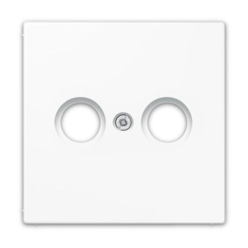 Jung LS990TVWW Centre Plate for Antenna Outlet Sockets 1-Gang Thermoplastic LS Range White