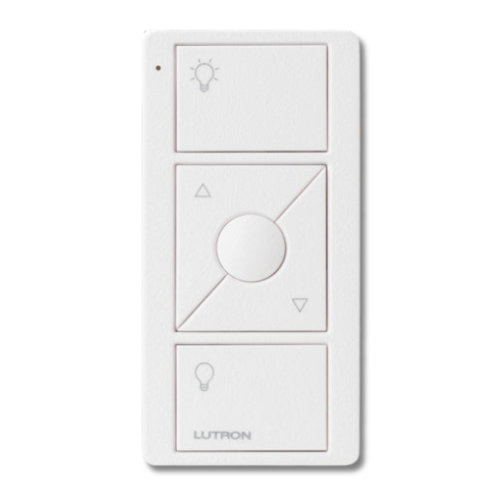 Lutron 3 Button Pico RF Control With Raise/Lower - White PK2-3BRL-TAW-L01 or Black PK2-3BRL-TBL-L01