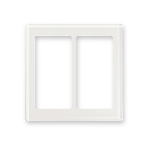 Lutron Dual Gang Pico Faceplate - White Glass LFGP-S2-CWH