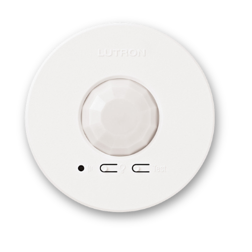 Lutron Radio Powr Savr Wireless Occupancy/Vacancy Ceiling Sensor - White  LRF3-OCR2B-P-WH