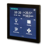 Siemens UP 204S12 KNX Touch Control TC4 4 Inch Touch Panel in White and Black