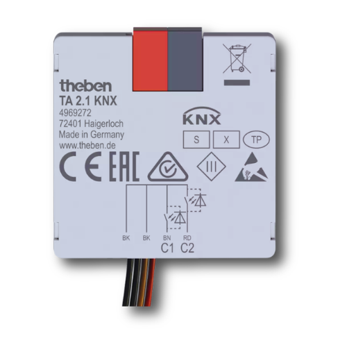 Theben 4969272 TA 2.1 KNX 2-Way Push Button