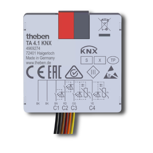Theben 4969274 TA 4.1 KNX 4-Way Push Button