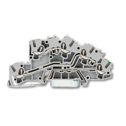 Wago 2003-7645 Multilevel Installation Terminal Block with Operating Slots 2.5mm² L/L/PE Push-in CAGE CLAMP® Gray (50 PacK)