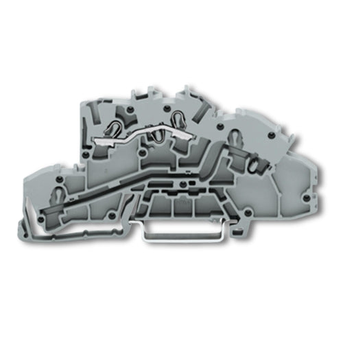 Wago 2003-7650 Multilevel Installation Terminal Block with Operating Slots 2.5 mm² L Push-in CAGE CLAMP® Gray (50 Pack)