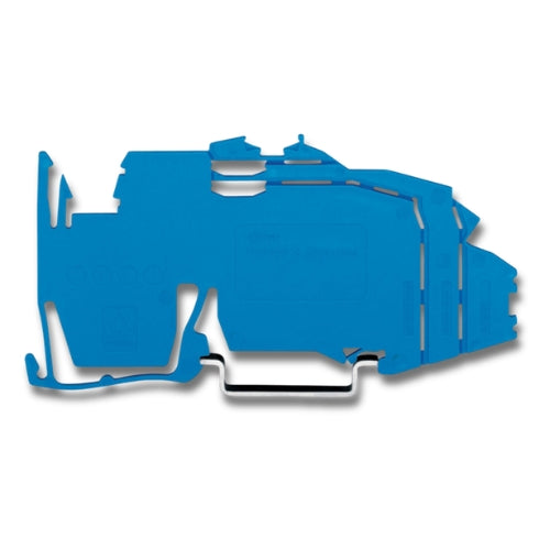 Wago 2009-304 Busbar Carrier Not Suitable for Use as End Stop for DIN 35 Rail 1.5mm Thick Blue (25 Pack)