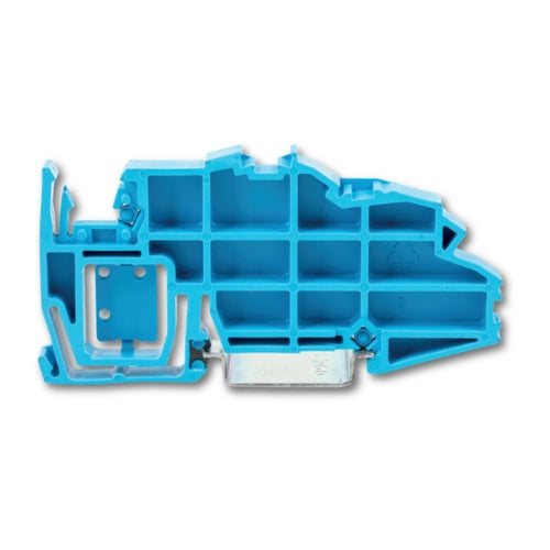 Wago 2009-305 Busbar Carrier with End Stop Function and Detachable Separator Plate for DIN 35 Rail 7.5mm Thick Blue (25 Pack)
