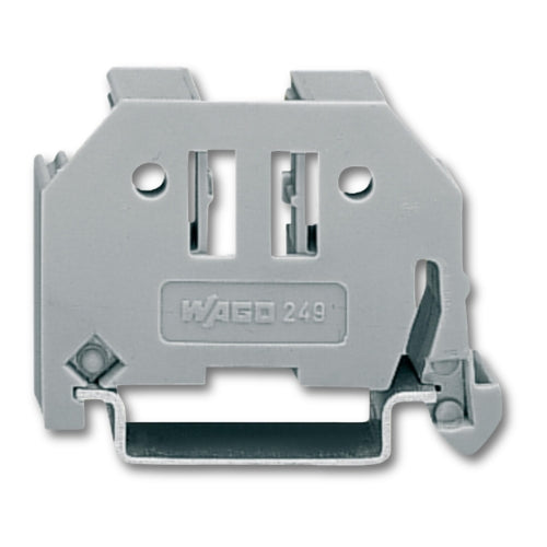 Wago 249-117 Screwless End Stop 10mm Wide for DIN-Rail 35 Gray (25 Pack)