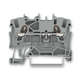 Wago 2001 Series 2-Conductor Through Terminal Block Suitable for Ex e II Applications (100 Pack)