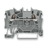 Wago 2001 Series 2-Conductor Through Terminal Block Suitable for Ex e II Applications (100 Pack)
