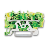Wago 2001 Series 3-Conductor Through Terminal Block Suitable for Ex e II Applications (100 Pack)