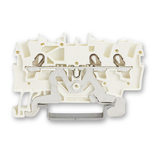 Wago 2001 Series 3-Conductor Through Terminal Block Suitable for Ex e II Applications (100 Pack)