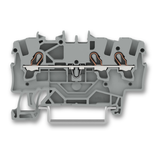 Wago 2001 Series 3-Conductor Through Terminal Block Suitable for Ex e II Applications (100 Pack)