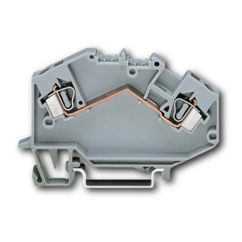 Wago 781-992 2-Conductor Through Terminal Block 4mm² Suitable for Ex e II Applications CAGE CLAMP® (50 Pack) in Gray